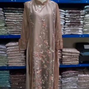 Batik Nafastore baju couple lebaran maxi adeline dress gamis pesta wanita dewasa elegan mewah terbaru kekinian modern