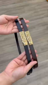 Thắt Lưng Nữ Đai Váy Da Bò Thật HADADA 1.5cm Khóa Vàng Sang Trọng Thanh Lịch DV710