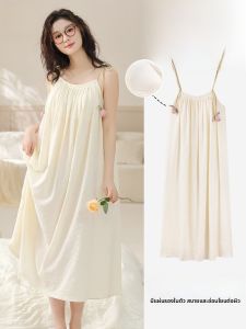 MiiOW | ชุดนอนผู้หญิงแขนกุด MiiOW ฤดูร้อน 2025 ชุดนอนผ้าฝ้ายโพลีเอสเตอร์ ทรงหลวม สไตล์หวาน ชุดนอนในบ้าน ชุดนอนผู้หญิง