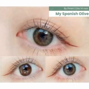 Softlens My Spanish Warna Olive Natural Lens by Pinkinsoftlens Normal Minus