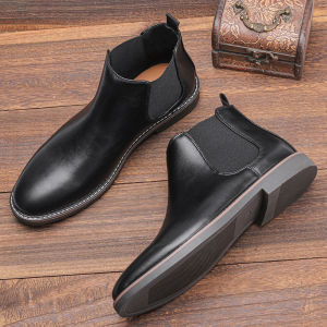 SUPERLI 2024 ซูเปอร์ลี่แบรนด์รองเท้าบู๊ตผู้หญิงสำหรับผู้ชายบู๊ทหุ้มข้อใส่เที่ยวรองเท้าผู้ชายหนังสบายขนาด40-46