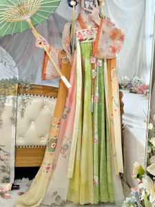 CHANMIAOYI | Charming Original Qixiong Split Robe Hanfu Dress Summer New 2026 Tang Dynasty Style