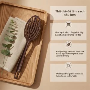 1 Cái Bàn Chải Massage Toàn Thân Có Tay Cầm Dài 2 Trong 1 Với Lông Bàn Chải Dừa Tự Nhiên Để Sử Dụng Khi Tắm Ướt/khô