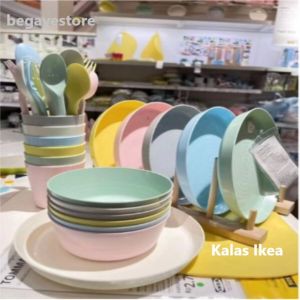Piring isi 6 | Piring Plastik Set | Piring Makan Plastik Tebal dan Tahan Panas