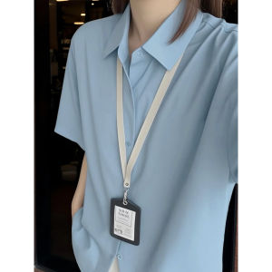 YOULIN | Dark Green Ice Silk Short Sleeve Shirt Sun Protection