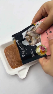 Nutritious & Delicious Cat Snacks | Multi-Flavor Wet Food Packs | Boost Immunity  （85gx12Bag）