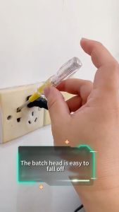 Panthon B07 phẳng lưỡi tuốc nơ vít Bút kiểm tra 2.5mm bit bóng đèn neon không tiếp xúc cách điện thợ điện Bút kiểm tra vôn kế bút ánh sáng Bộ kiểm thử điện