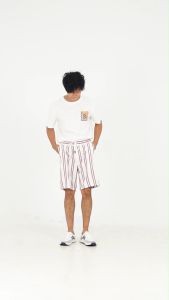 3Second Celana Pendek Pria Katun Compton Striped Short C010124