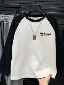 Childrens Long Sleeve T-Shirt Spring Autumn New Style Base Shirt Boy Girl Monkey King Print Cotton Casual Top for Kids