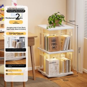 360 Degree Rotating Movable Bookshelf
