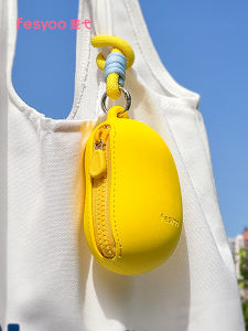 Fesyoo Cute Womens Coin Purse Pea-shaped Mini Wallet Waterproof Durable Creative Gift for Festive Occasions