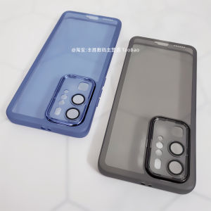 Applicable to Huawei P40 Phone Case P40pro + Protective Case Silicone ELS-AN00 Semi-Transparent Black Transparent White with Lens Protector Drop-Resistant Non Slip Ana Cathetus Frosted Soft Case for Men and Women New Arrival