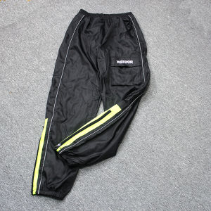 Mens Large Size Outdoor Rainproof Hiking Pants Loose Sport Riding Cover Waterproof Windproof Reflective Autumn Cycling Trousers