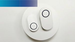 US Plug (24 hour ship)Wireless Doorbell 350M Range Smart Home Door Bell Waterproof 60 Chime Ring Battery 1 2 Button AC Electric 1 2 3 Receiver 110v 220V 240V led light for home security office dustproof