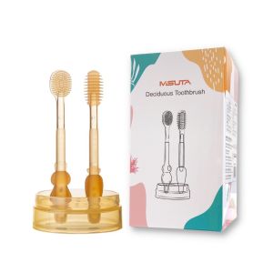 Bộ rơ lưỡi bàn chải silicon cho bé mềm chống tưa lưỡi nấm lưỡi rưa lưỡi cho bé 0 - 2 tuổi