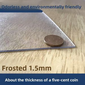 Transparent PVC Plastic Carpet Waterproof Dustproof Mat Crystal Board Anti Slip Protection Film for Wooden Floor Modern Simple Style Home Decor