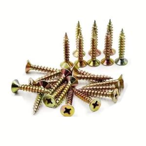 Bộ 480 Chiếc Vít Gỗ Đầu Bằng Mạ Màu Mạ Kẽm Đầu Tròn Nhiều Kích Thước 16mm-60mm Dùng Cho Nghề Mộc