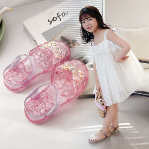 JIFANPAUL | Transparent Jelly Crystal Breathable Covered Toe Sandals