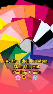 Áo Thun Thái Nữ [Mã A09] Form Vừa 40~70kg Tay Ngắn Cotton Mềm Mịn Mát [MYLOVE]