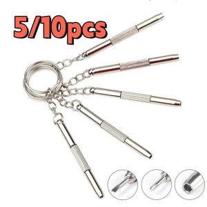 3 In 1 Glasses Screwdriver Eyeglass Screwdriver Watch Repair Kit With Keychain Portable Hand Tools Precision Screwdriver Tools
