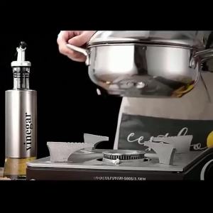 1 Chảo Dầu Inox Có Nắp Đậy 24Cm Nồi Chiên Tempura Thân Thiện Với Môi Trường Chảo Chiên Tiết Kiệm Dầu Nhỏ Cho Khoai Tây Chiên Nhiệt Kế Gia Đình
