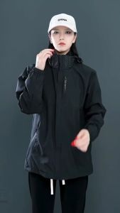 Áo Khoác Gió Nam Nữ 2 Lớp Cao Cấp Áo Gió Nam Nữ 2 Lớp Chất Gió Tráng Bạc Cổ Cao Kiểu Nẹp Chống Mưa Chống Gió Ngăn Tia UV Tuyệt Đối