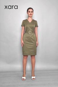 XARA Brianna Belted Shift Dress: A Casual Women's Dress for Work & Events