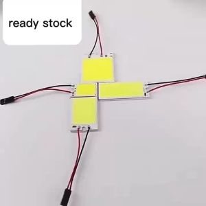 3in1 White 48 SMD COB LED 4W 12V Car Interior Panel Light Dome Lamp Bulb LED18