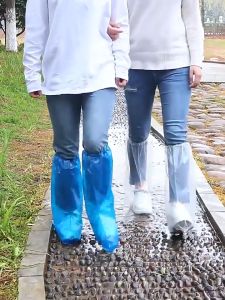 Sarung Sepatu Plastik Anti Hujan & Banjir: Pelindung Sepatu Tahan Air Jas Hujan Aktivitas Luar Ruangan