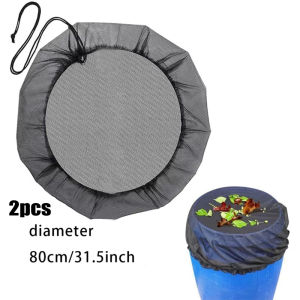 Mesh Covers for Rain Barrels Guard Mesh CoverWater Barrel Screen Rain Barrel Net Cover with Drawstring Rain Barrel Netting