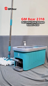 GM Bear Pel Lantai Praktis 2318 - Ultra Mop Aclima Pelan Lantai Spin Mop