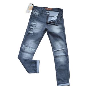 CELANA JEANS PANJANG PRIA SOBEK RIPPED BIKERS BERLAPIS/CELANA JEANS PRIA PANJANG