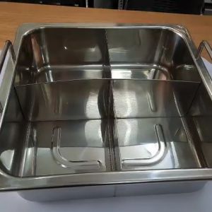 Nồi bếp từ inox 4 ngăn nồi inox vuông 4 ngăn giá rẻ nồi lẩu bếp âm bàn nhà hàng nồi vuông bếp lẩu bốn ngăn