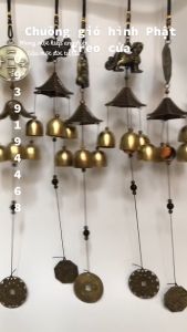 Chuông gió phong thủy treo cửa bằng đồng chiêu tài trấn sát