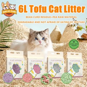 Mixed Cat Litter 6L Food Grade Plant Tofu Residue Made Kitty Litter Cat Toilet
