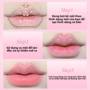 Son Môi Bút Kẻ Viền Trơn Mịn MKING PRETTY Son Môi Mờ Đầy Đặn Bút Kẻ Viền Mùa Hè 2023 Màu Hồng