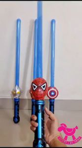 Mainan PEDANG SUPERHERO Lampu biru glossy starwars heroes avengers