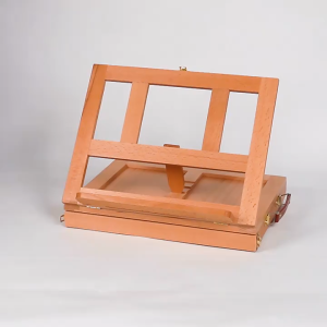 Braun Mall - ขาตั้งกล่องปิรมิด COD Portable Artist Wood Easels Multi-function Sketching Painting Box Adjustable