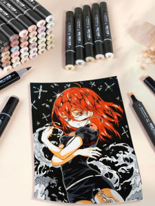 MasonNice Soft Tip Alcohol Based Marker Set for Cartoon Drawing Art Students 12 Colors 24 Colors 36 Colors Sketch Pen Set