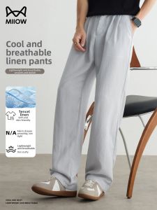 MiiOW | Breathable Comfortable Mens Casual Pants Linen Lyocell