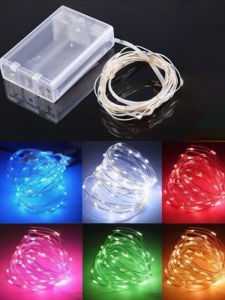 Christmas Battery Box Copper Wire LED Light Emitting Decorative Star Lamp String Lights Colorful Flashing Lights Nordic Style