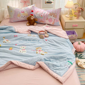 MINGSHA | Embroidered Summer Quilt Set