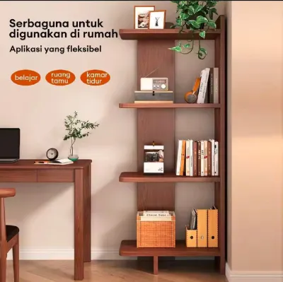 Rak susun serbaguna multifungsi rak susun buku rak dinding sudut ruangan tamu rak minimalis murah