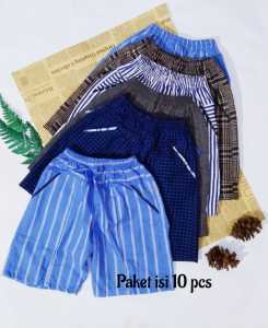 Paket Celana Pendek Harian Anak Katun Laki Laki Perempuan isi 10pcs