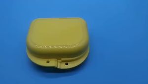 Hot Sale Tooth Retainer Small Hole Tooth Box Braces Container Mouthguard Guard Denture Storage Case Clean Organizer Case