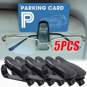 5PCS Car Universal Glasses Clip Holder Sun Visor Glasses Case Sunglasses Clip Card Ticket Clip Fastener Car Interior Accessories