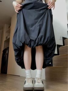 Cloud Pattern plus Size Mini Skirt Womens Style High Waist A-Line Silhouette Casual Summer Thinming Black Flared Skirt