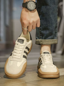 Mens Summer Breathable Shoes Casual Slip-On Sneakers Rubber Sole Three-Strap Deoxynucleotide Bottom Wear-Resistant Fashionable