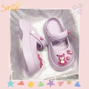 LHMonday คอลเลคชั่นใหม่ รองเท้าแตะหัวโตสไลด์สาวเกาหลี รูปแบบสีอันคราม, 4 สี, น้ำหนักเบา, สบาย, คุณภาพดี, รีบกดสั่ง เข้ามาจ้า