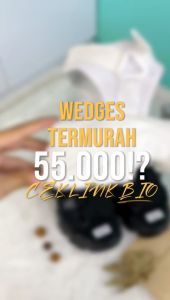 DM SHOPP  - Sendal Gunung Wedges Sol 5 Cm Strep Silang AP 06
